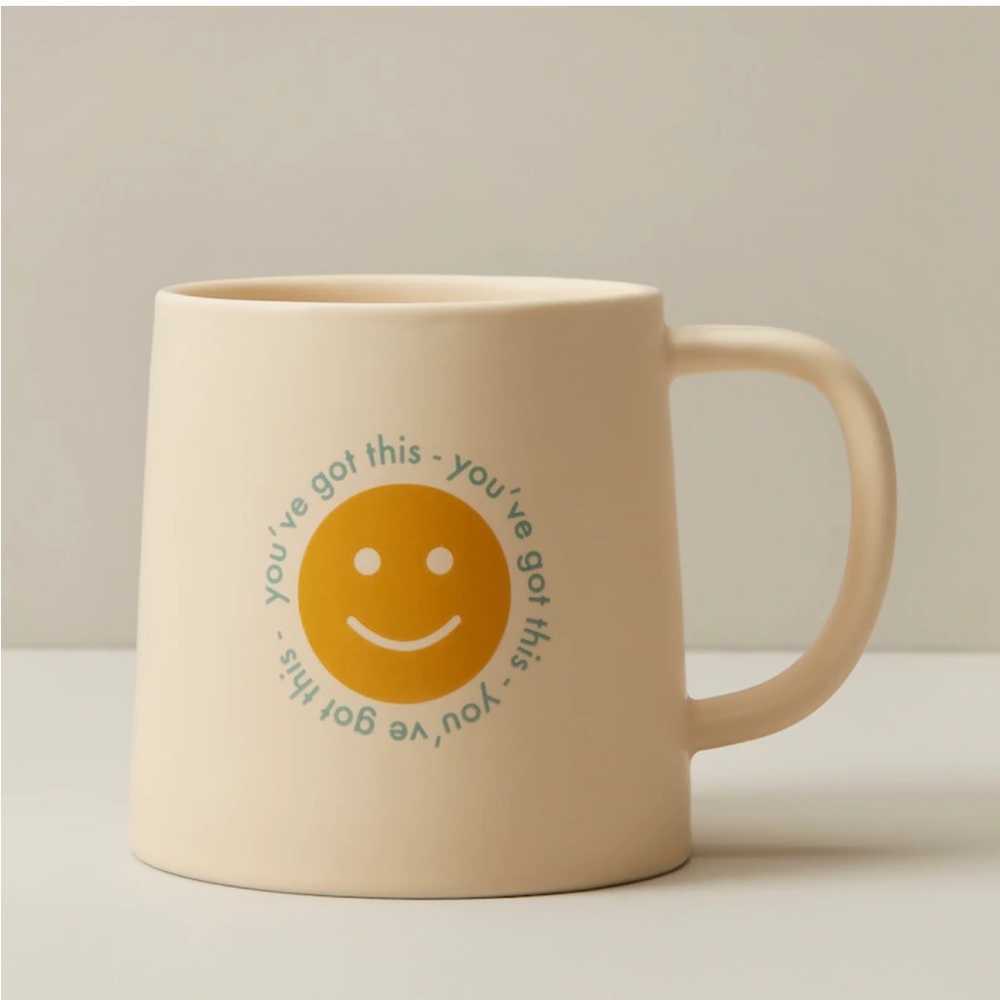 Brand new indigo sunshine “you go this” mug